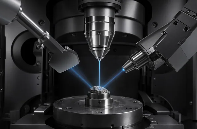 SEM troubleshooting dashboard with grayscale micrograph artifacts